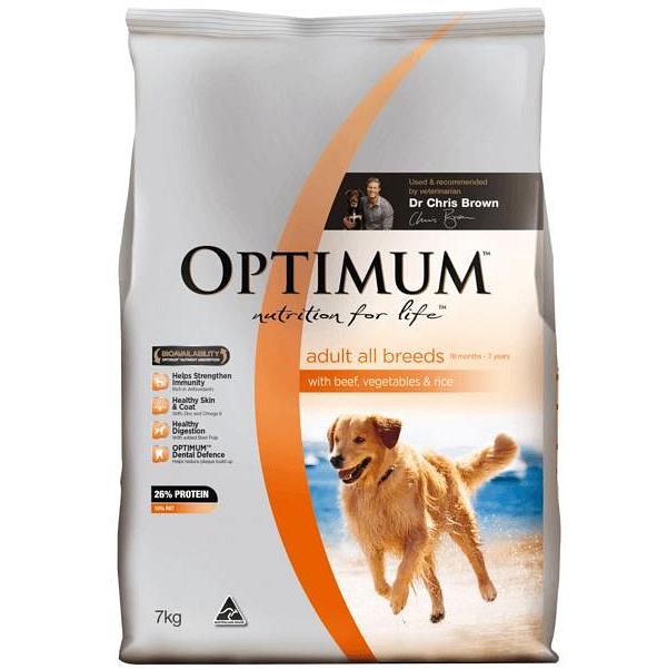Optimum Dog Adult Beef 3kg