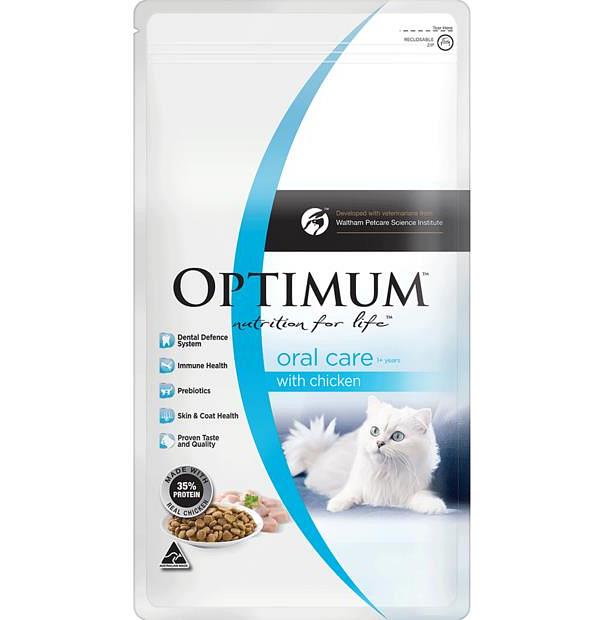 Optimum Oral Care Dry Cat Food Chicken 2kg