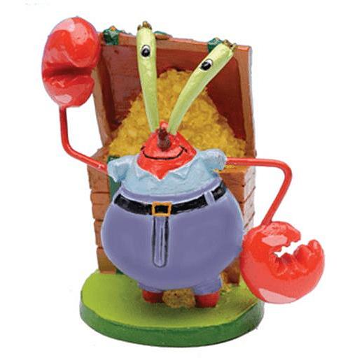 Penn Plax Spongebob Squarepants Mr Krabs Mini Resin Replica Each
