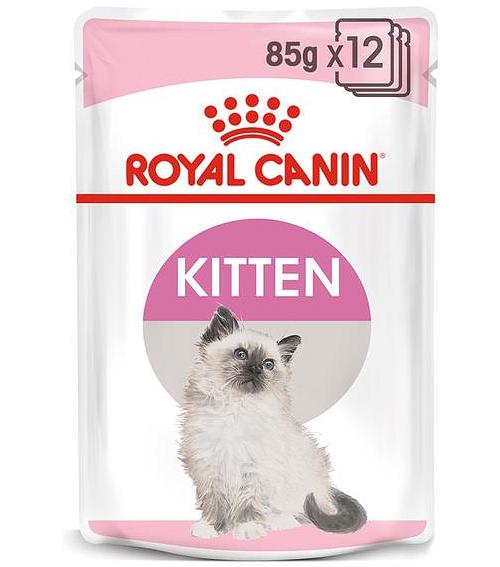 Royal Canin Kitten Instinctive Gravy Wet Cat Food Pouches 12 X 85g