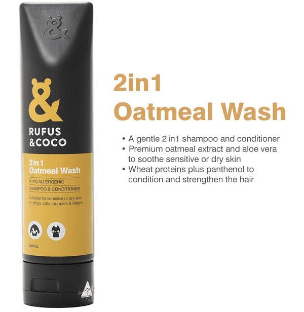 Rufus And Coco 2 In 1 Oatmeal Wash 200ml
