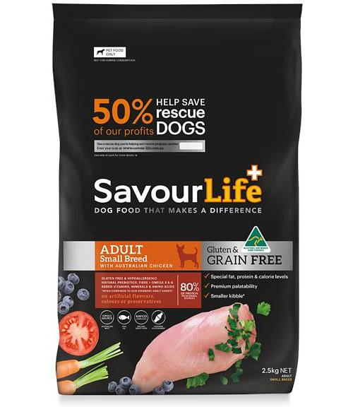 Savourlife Grain Free Small Breed Adult Dog Food 2.5kg