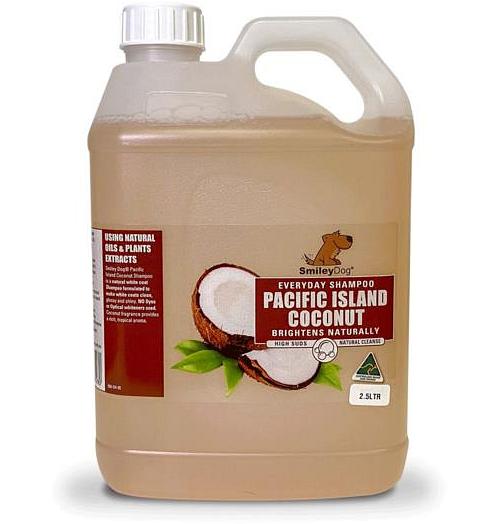 Smiley Dog Pacific Island Coconut Shampoo For Dirty And White Coats Dogs 2.5L