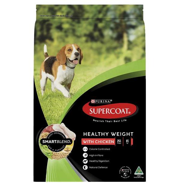 Supercoat Smartblend Dry Dog Food Healthy Weight With Chicken 18kg