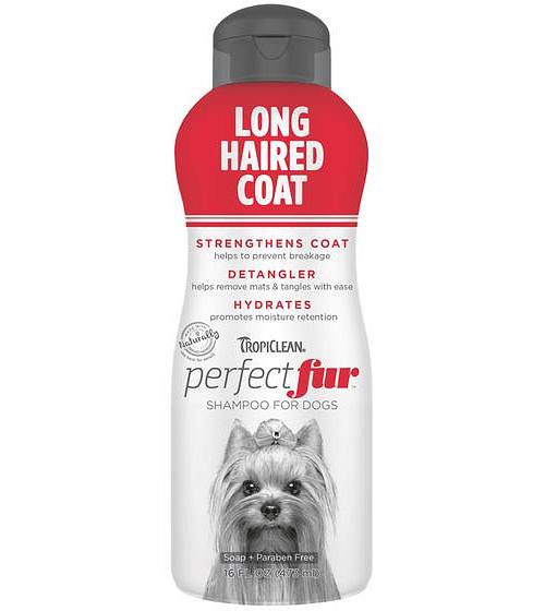 Tropiclean Perfect Fur Dog Shampoo Long Haired Coat 473ml