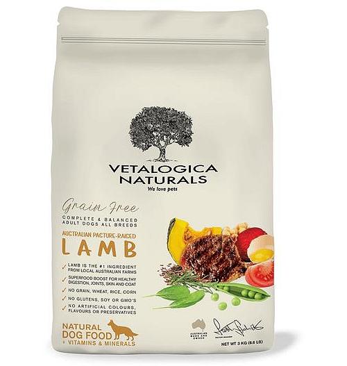 Vetalogica Naturals Grain Free Dog Food Adult Lamb 13kg