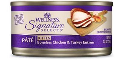 Wellness Signature Selects Pate Boneless Chicken And Turkey Entree Kitten Wet Cat Food 12 X 79g
