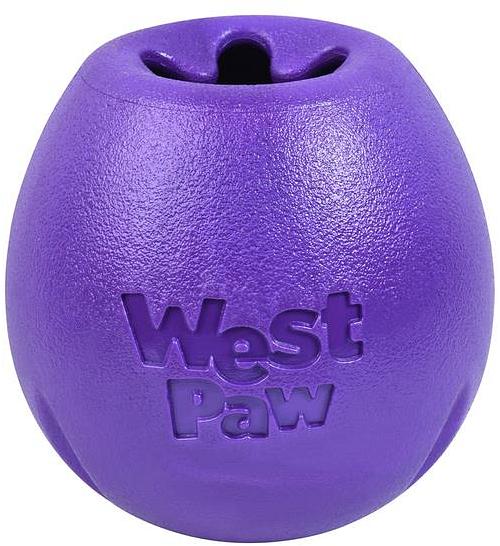 West Paw Rumbl Large Dog Toy Eggplant Each