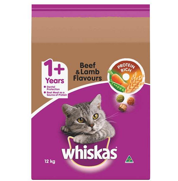 Whiskas Adult Beef And Lamb 12kg
