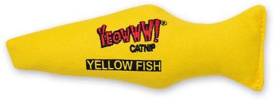 Yeowww Cat Toys With Pure American Catnip Yellow Fish Each