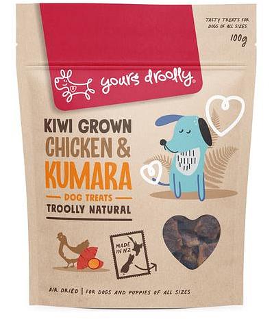 Yours Droolly Kiwi Grown Chicken Kumara Dog Treat 220g