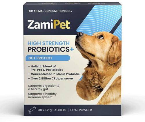 Zamipet Dog High Strength Probiotics Plus Gut Protect 30 X 1.2g