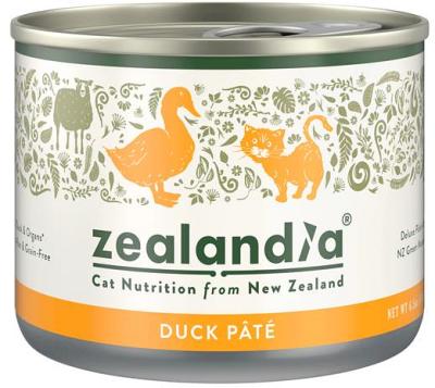 Zealandia Grain Free Duck Pate Wet Cat Food 24 X 185g