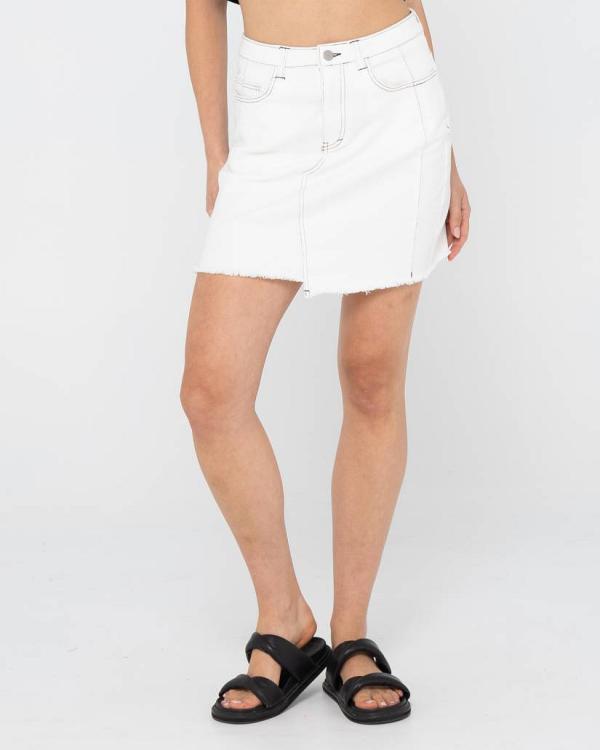 La Serena Skirt - Ceramic White Rusty Australia, 6 / Ceramic White