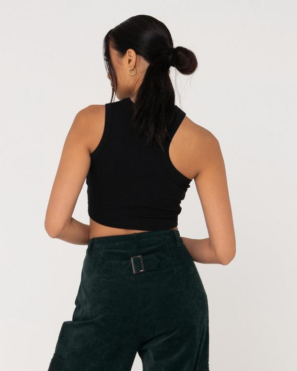 Vicky Crop Top - Black Rusty Australia, 12 / Black