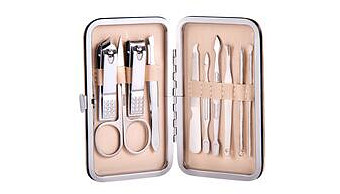 Allure Stainless Steel 10pc Manicure Set