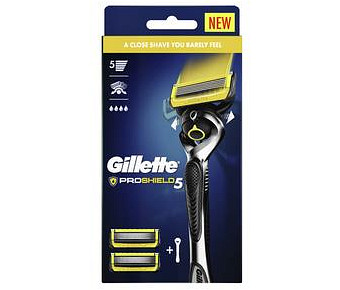 Gillette Fusion5 Proshield Flexball Razor with Blades Refill 2 Pack