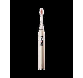 Oclean X Pro Digital S Sonic Electric Toothbrush - Gold with 4 Replacement Brush Head Refills