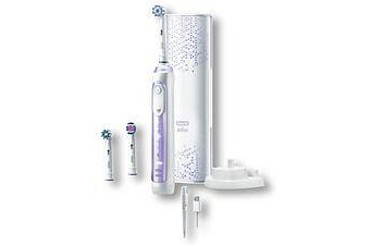 Oral-B Genius 9000 Electric Toothbrush with 3 Replacement Heads & Smart Travel Case, Purple Orchid