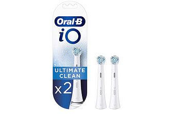 Oral-B iO Ultimate Clean Replacement Brush Heads 2 Pack - White