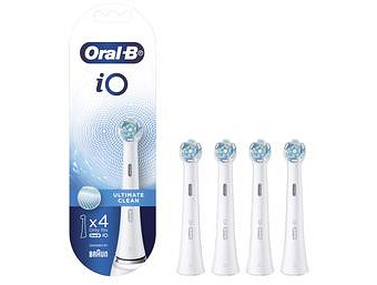 Oral-B iO Ultimate Clean Replacement Brush Heads 4 Pack - White