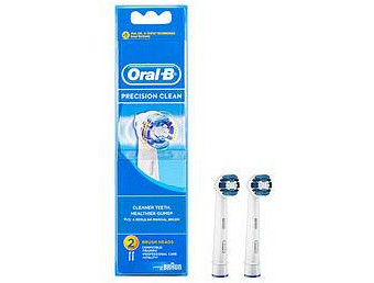 Oral-B Precision Clean Toothbrush Brush Head Refills 2 Pack