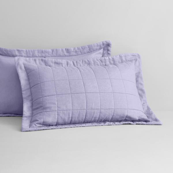Sheridan Abbotson Linen Pillow Sham in Smokey Violet Size: Standard Material: Cotton/Linen @Sheridan Rewards