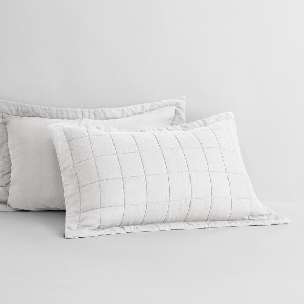 Sheridan Abbotson Linen Pillow Sham in White @Sheridan Rewards