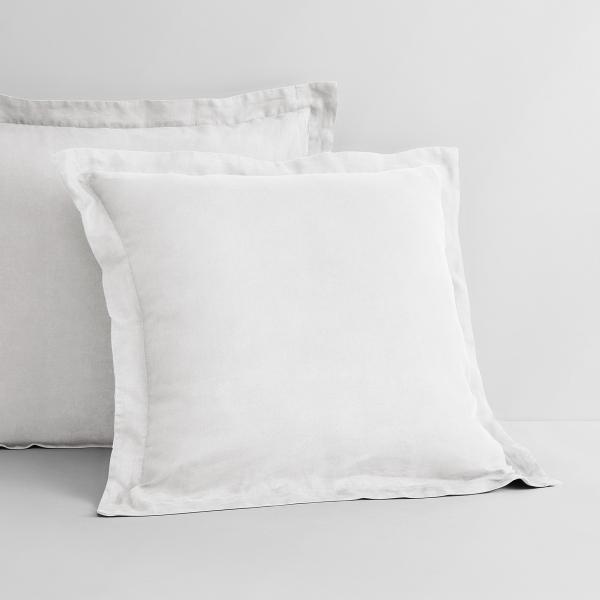 Sheridan Abbotson Linen Pillowcase in White Size: European @Sheridan Rewards