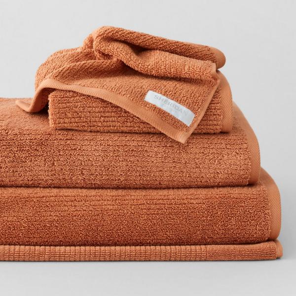 Sheridan Living Textures Towel Collection in Maple Orange Size: Face Washer Material: Cotton @Sheridan Rewards