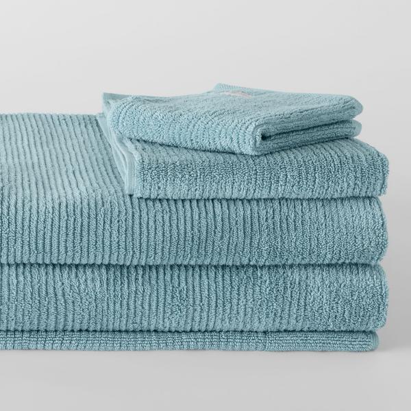 Sheridan Living Textures Towel Collection in Misty Teal Green Size: Bath Sheet Material: Cotton @Sheridan Rewards