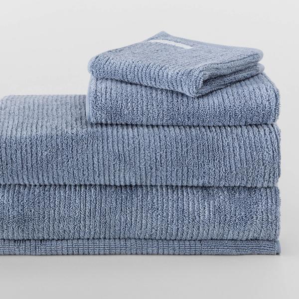 Sheridan Living Textures Towel Collection in Orient Blue Size: Bath Towel Material: Cotton @Sheridan Rewards