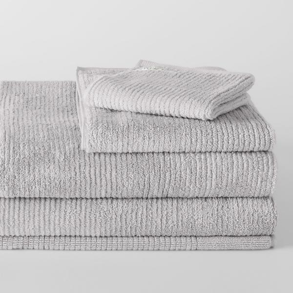Sheridan Living Textures Towel Collection in Silver Grey/Light Grey Size: Face Washer Material: Cotton @Sheridan Rewards
