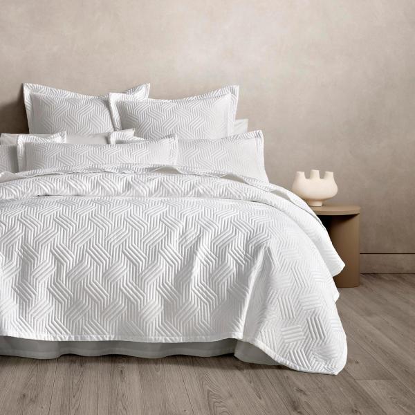 Sheridan Martella Bed Cover in White Size: King Material: Polyester @Sheridan Rewards