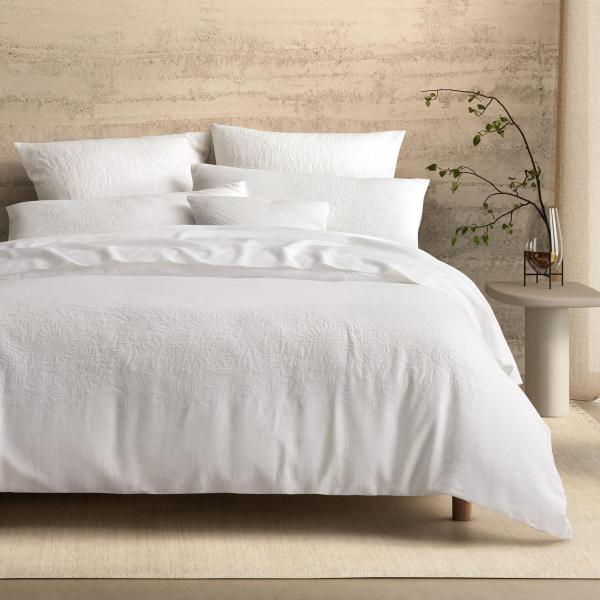 Sheridan Nyah Quilt Cover in White Size: Queen Material: Cotton @Sheridan Rewards