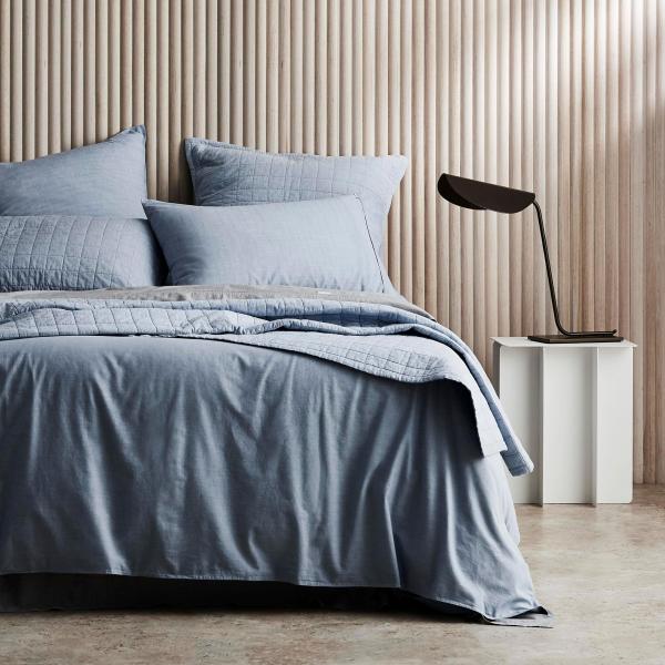 Sheridan Reilly Bed Cover in Chambray/Light Blue Material: Cotton @Sheridan Rewards