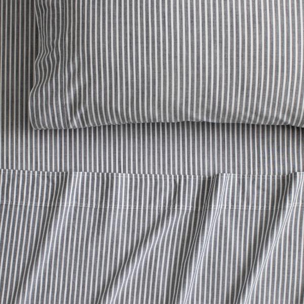 Sheridan Reilly Stripe Sheet Set in Atlantic/Blue Size: Double Material: Cotton @Sheridan Rewards