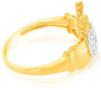 9ct Yellow Gold King Heart Shaped Diamond Ring, M