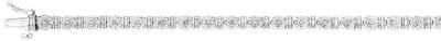 Sterling Silver 1/5 Carat Diamond 18cm Bracelet