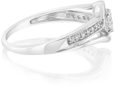 Luminesce Lab Grown 1/4 Carat Natural Wrap Around Ring in Sterling Silver