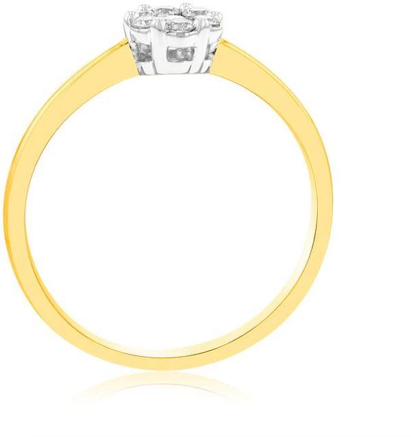 Luminesce Lab Grown 1/6 Carat Diamond Ring in 9ct Yellow Gold