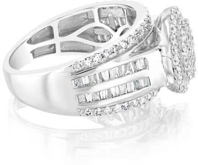 Luminesce Lab Grown 10ct White Gold Ring in 1 Carat Diamond, M