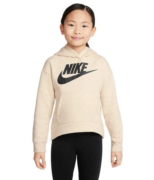 Nike Sportswear Club Fleece Kids Girls Pullover Hoodie