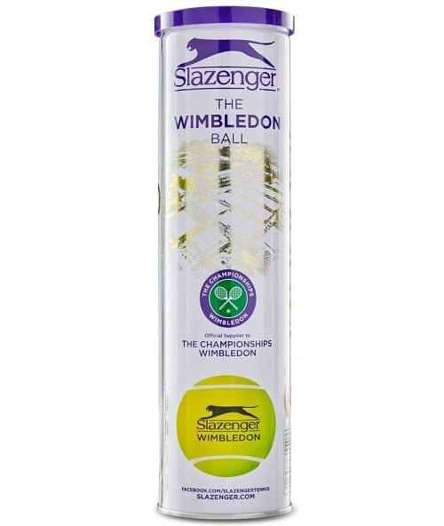 Slazenger Wimbledon Grasscourt Tennis Balls - 4 Ball Can