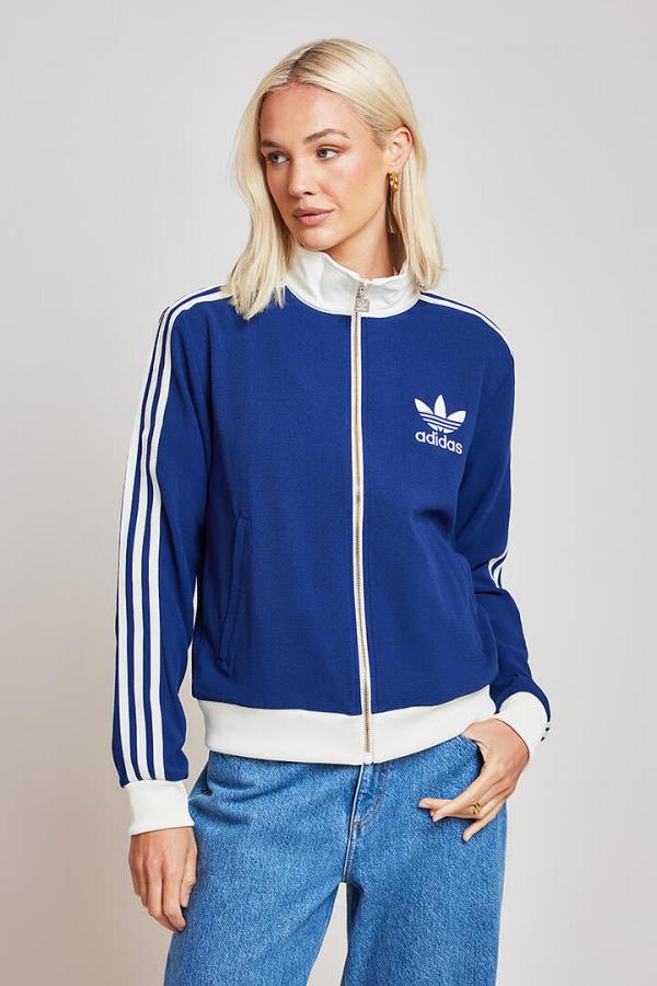 Adidas Originals Premium Originals Crepe Track Top Dark Blue