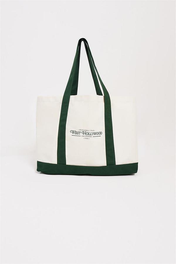 American Needle West Hollywood Tote Bag Ivory/Bottle