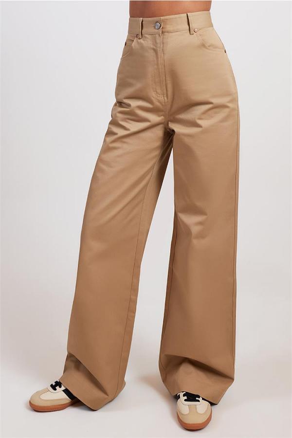 C&M Camilla And Marc Mika High Waisted Pant Light Brown