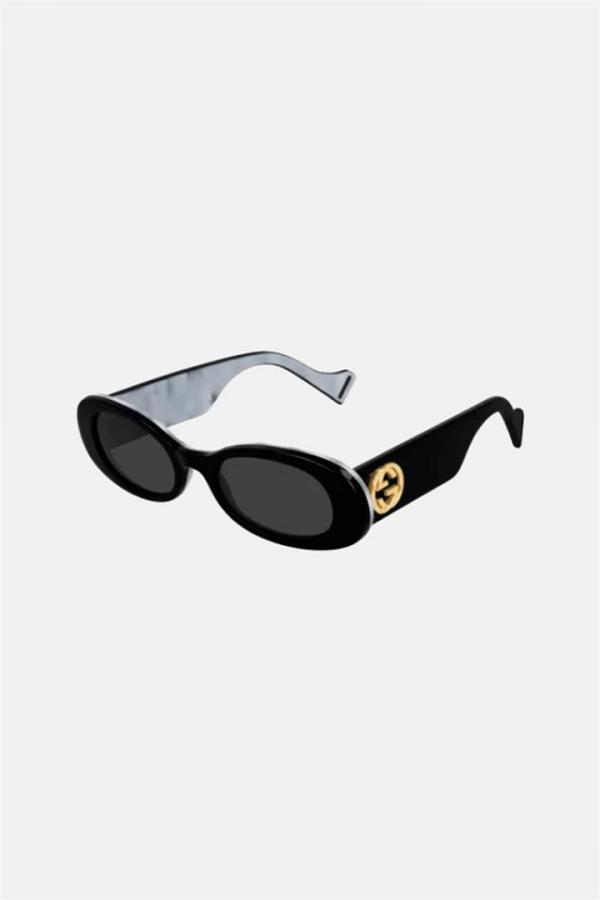 Gucci Oval Sunglasses Black