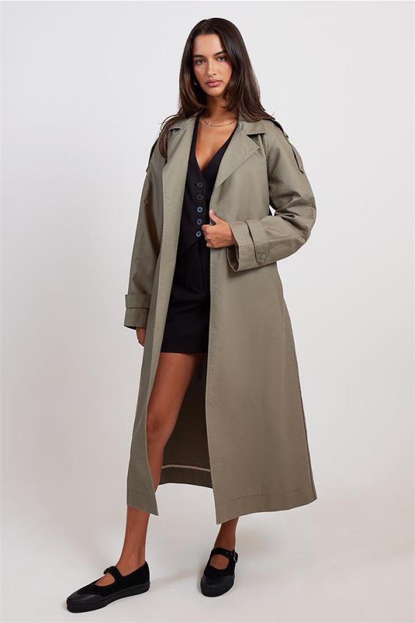 Nude Lucy Frieda Trench Pewter