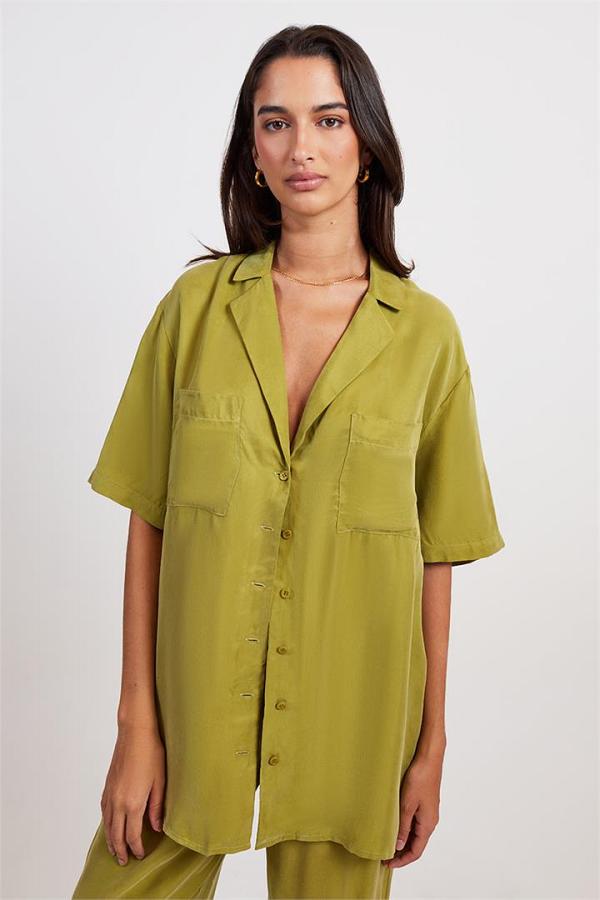 Nude Lucy Lucia Cupro Shirt Pickle